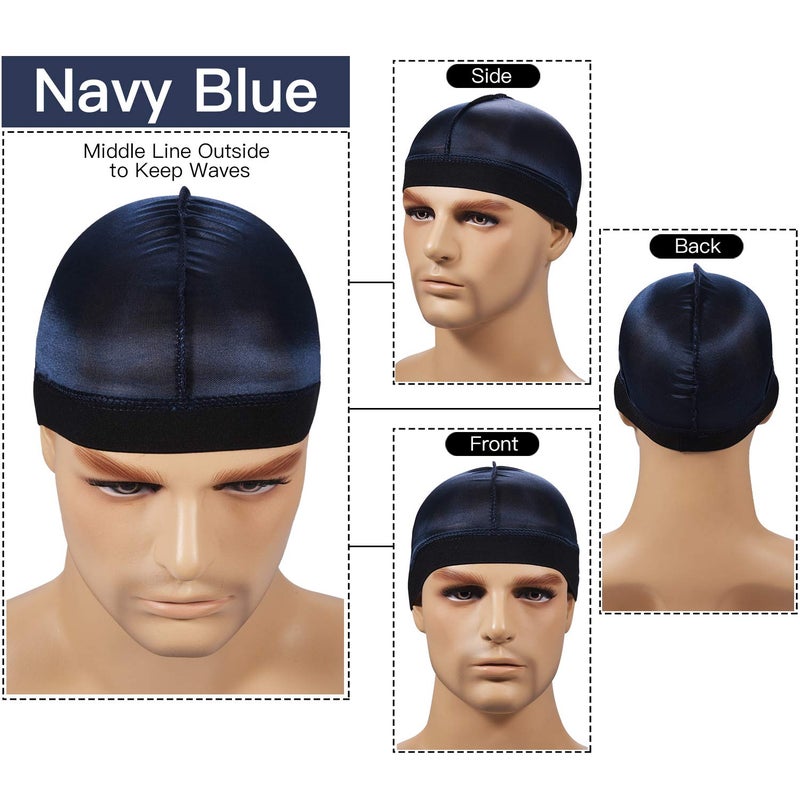 Roybens 2PCS Silky Stocking Wave Cap for Men, Good Compression Over Durag ï¼ˆRegular Styleï¼‰ - Image 2